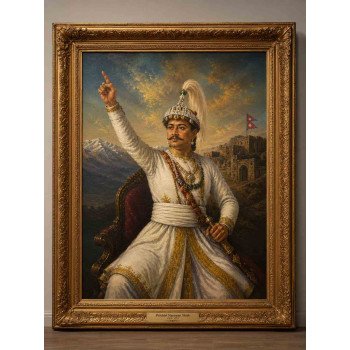 Royal Portrait of Prithvi Narayan Shah