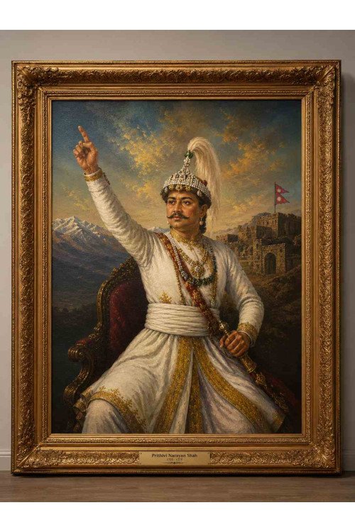 Royal Portrait of Prithvi Narayan Shah